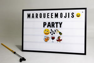 Party Pack - Changeable Emoji Panels (6) For Your Marquee Sign