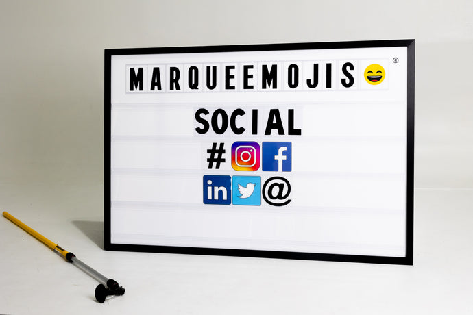 Social Media Pack - Changeable Emoji Panels (6) For Your Marquee Sign