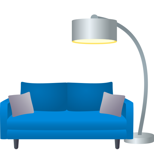 COUCH AND LAMP